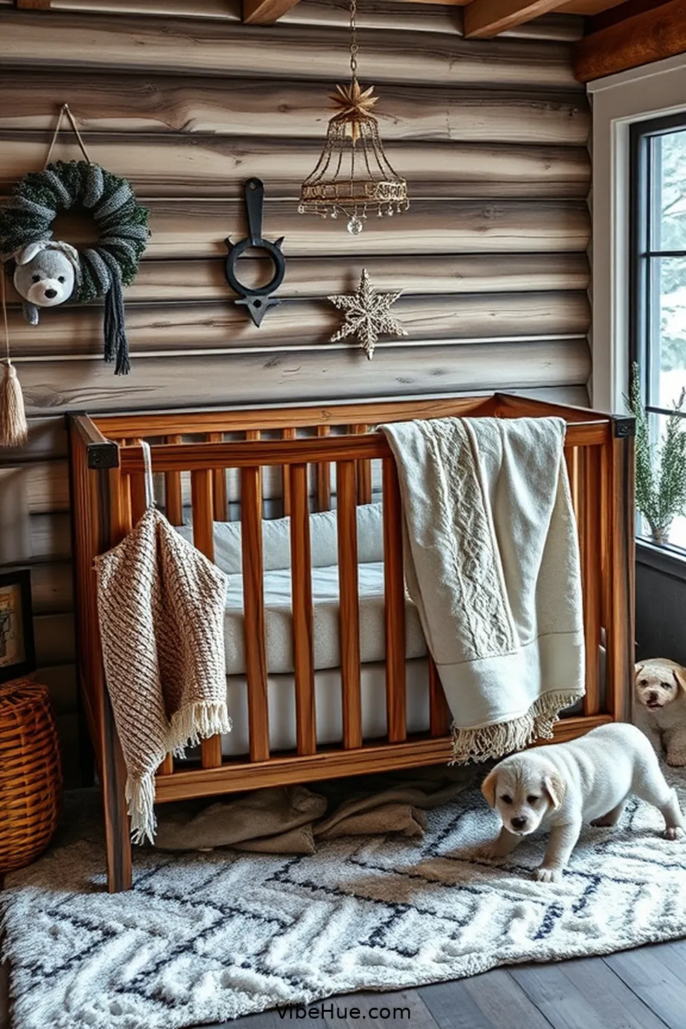 23 Tips for a Modern Farmhouse Style Winter Nursery 18 17. Feature a Rustic Crib for 23 Tips for a Modern Farmhouse Style Winter Nursery