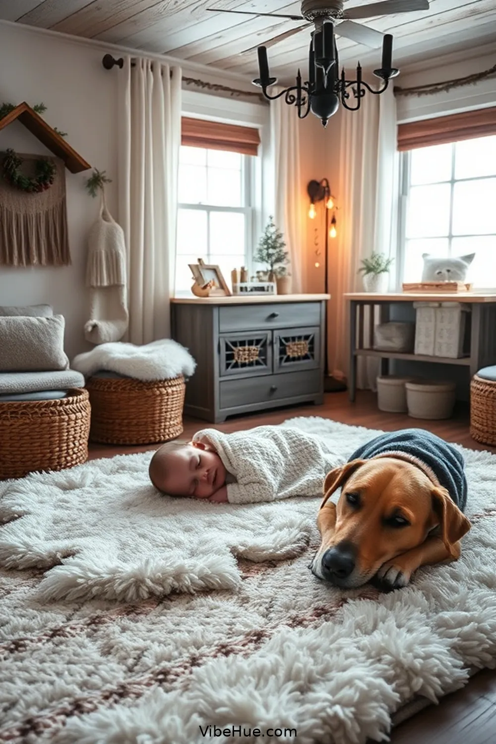 23 Tips for a Modern Farmhouse Style Winter Nursery 20 19. Use a Soft Area Rug for 23 Tips for a Modern Farmhouse Style Winter Nursery