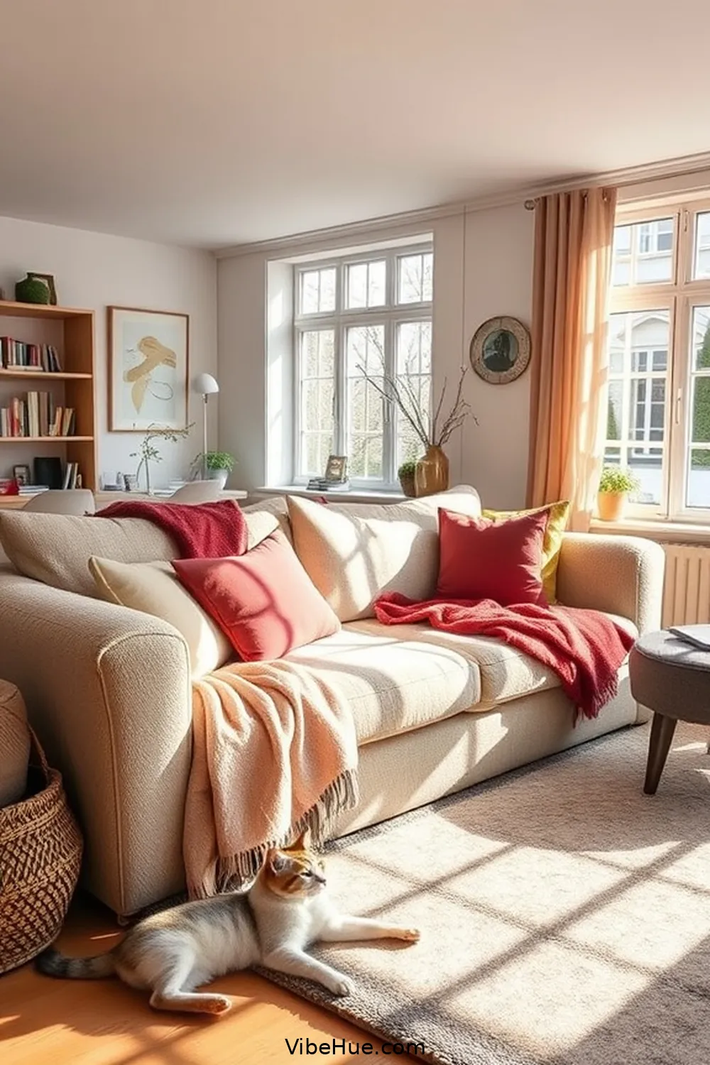 23 Tips for a Year-Round Scandinavian Style Living Room 21 Add Warm Throws and Pillows for 23 Tips for a Year-Round Scandinavian Style Living Room