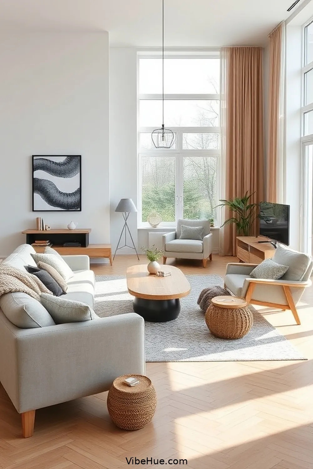 23 Tips for a Year-Round Scandinavian Style Living Room 5 Choose Functional Furniture for 23 Tips for a Year-Round Scandinavian Style Living Room