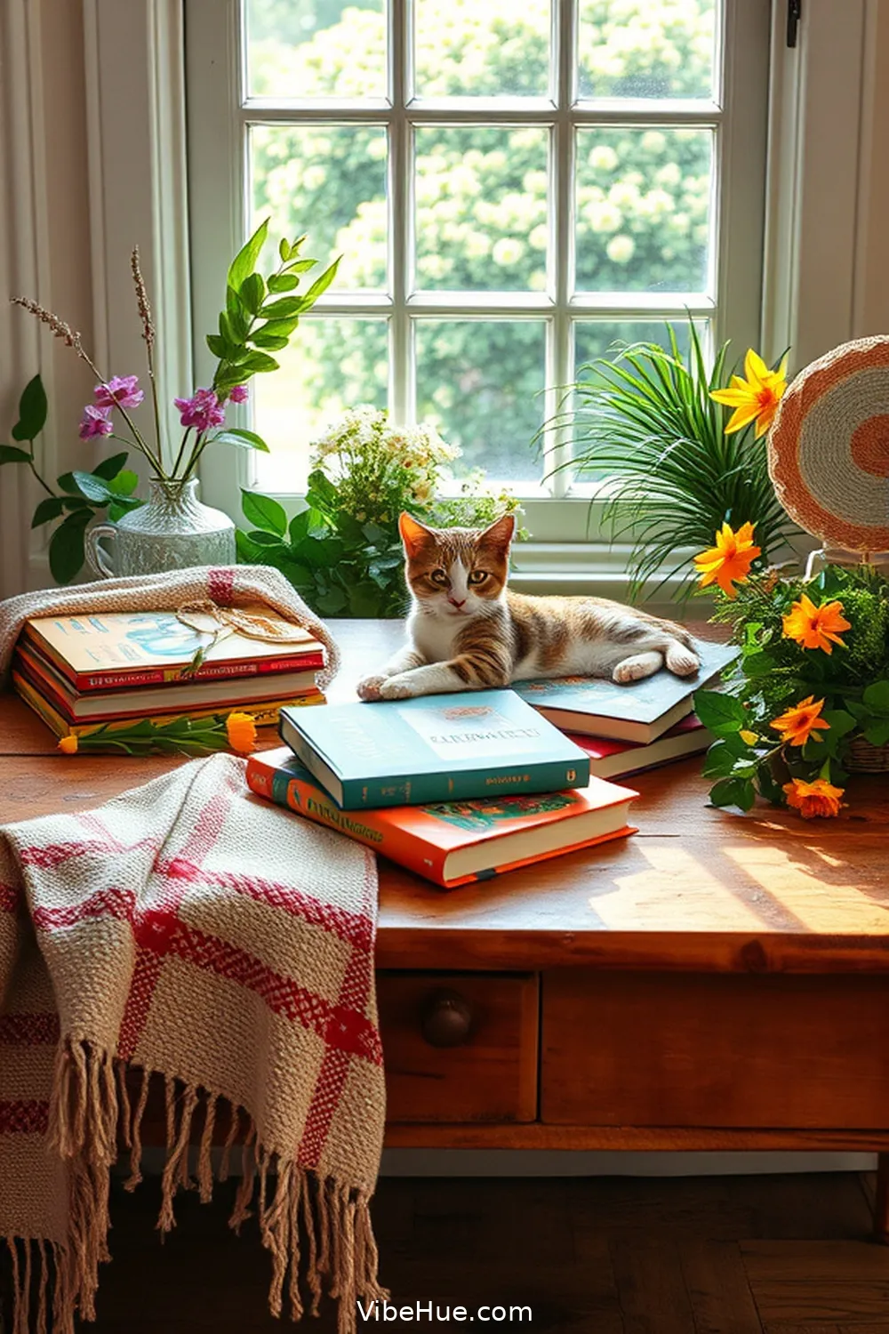 Curate Seasonal Reading Lists for 23 Ways to Create a Summer Library in Modern Farmhouse Style