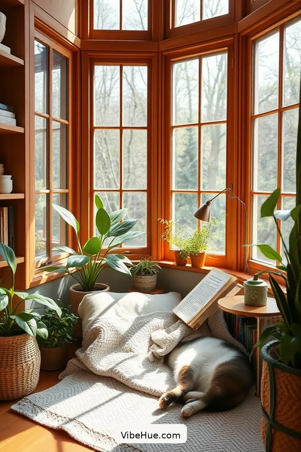 Utilize Natural Light for 23 Ways to Create a Summer Library in Modern Farmhouse Style