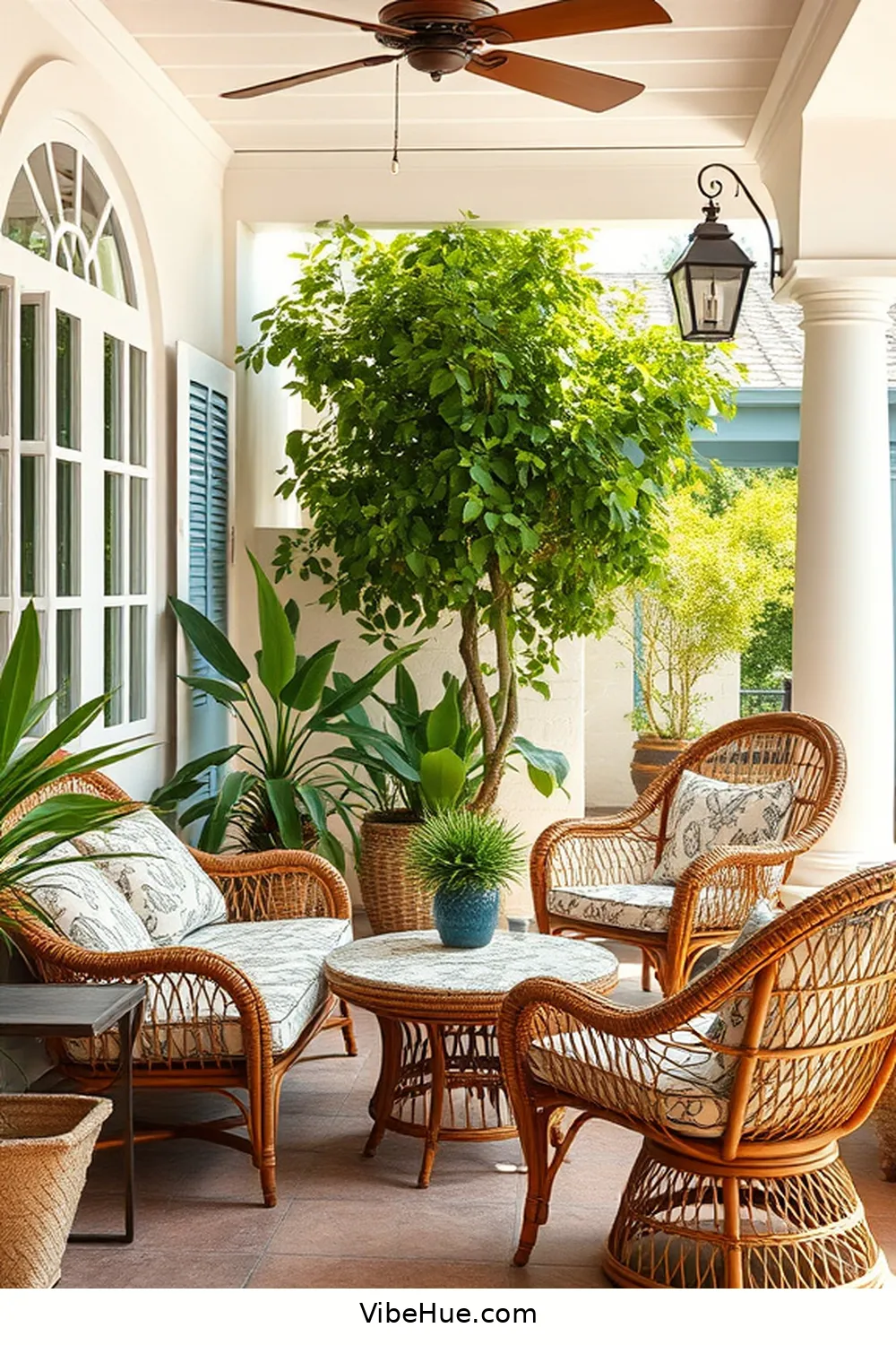 23 Ways to Create a Traditional Style Summer Outdoor Patio 3 Incorporate Vintage Furniture for 23 Ways to Create a Traditional Style Summer Outdoor Patio