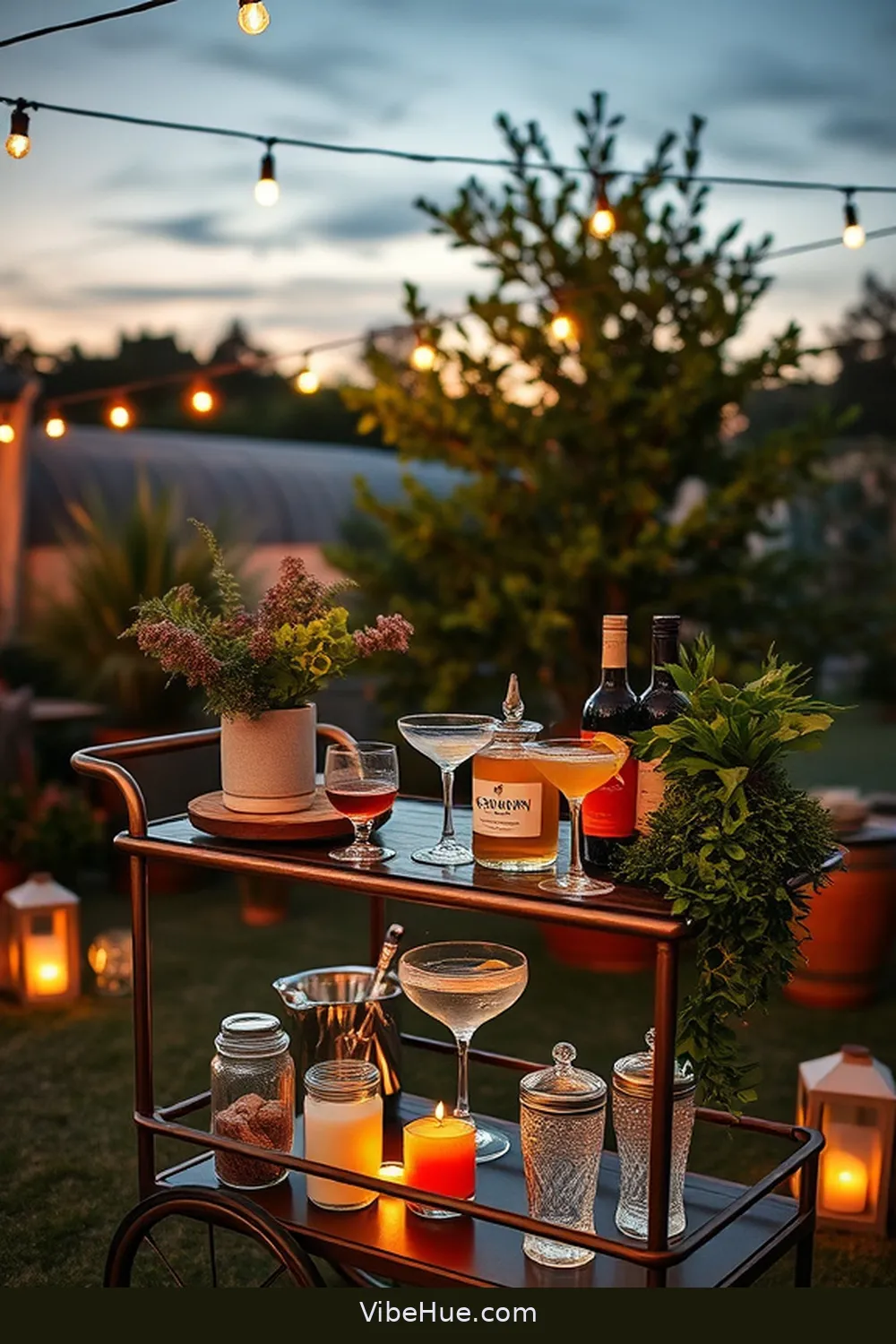 24 Essential Elements for Year-Round Outdoor Industrial Style Patio 15 Bar Cart or Outdoor Bar for 24 Essential Elements for Year-Round Outdoor Industrial Style Patio