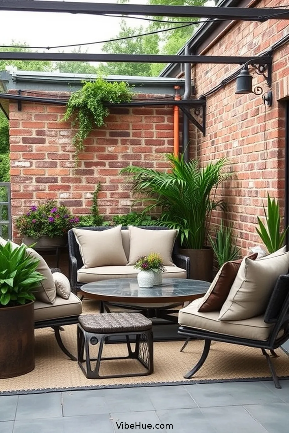 24 Essential Elements for Year-Round Outdoor Industrial Style Patio 8 Comfortable Cushions for 24 Essential Elements for Year-Round Outdoor Industrial Style Patio