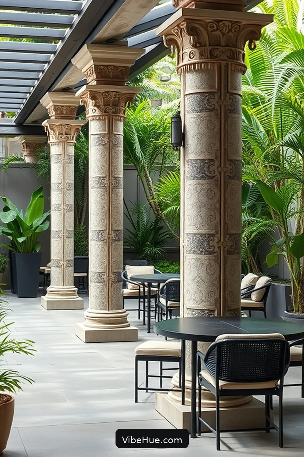 24 Essential Elements for Year-Round Outdoor Industrial Style Patio 18 Decorative Pillars for 24 Essential Elements for Year-Round Outdoor Industrial Style Patio