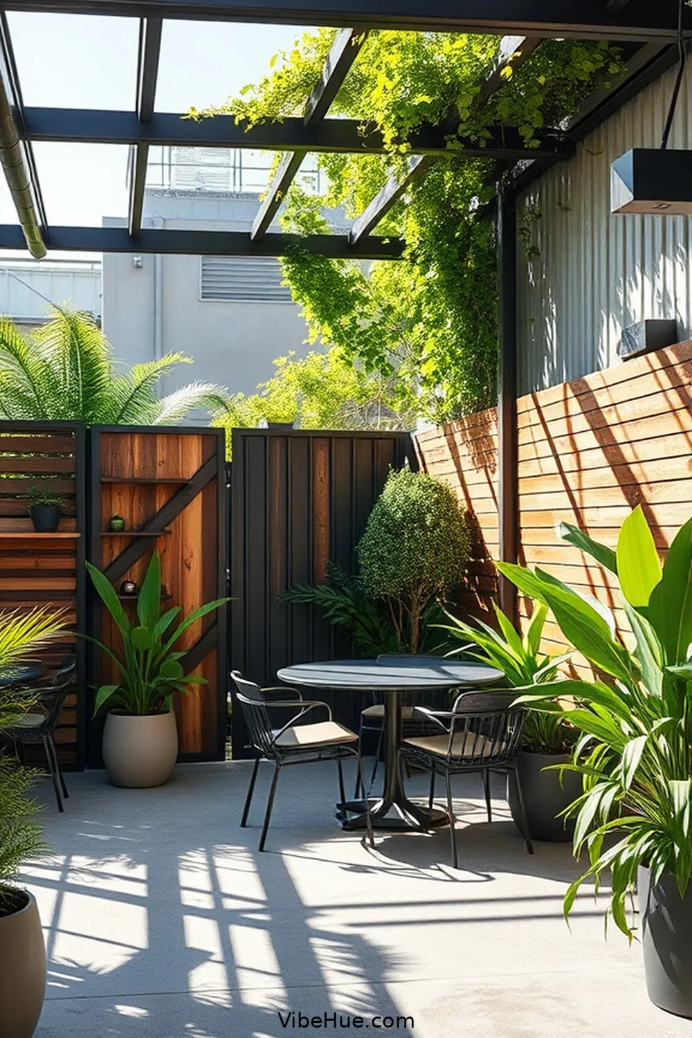24 Essential Elements for Year-Round Outdoor Industrial Style Patio 20 Privacy Screens for 24 Essential Elements for Year-Round Outdoor Industrial Style Patio