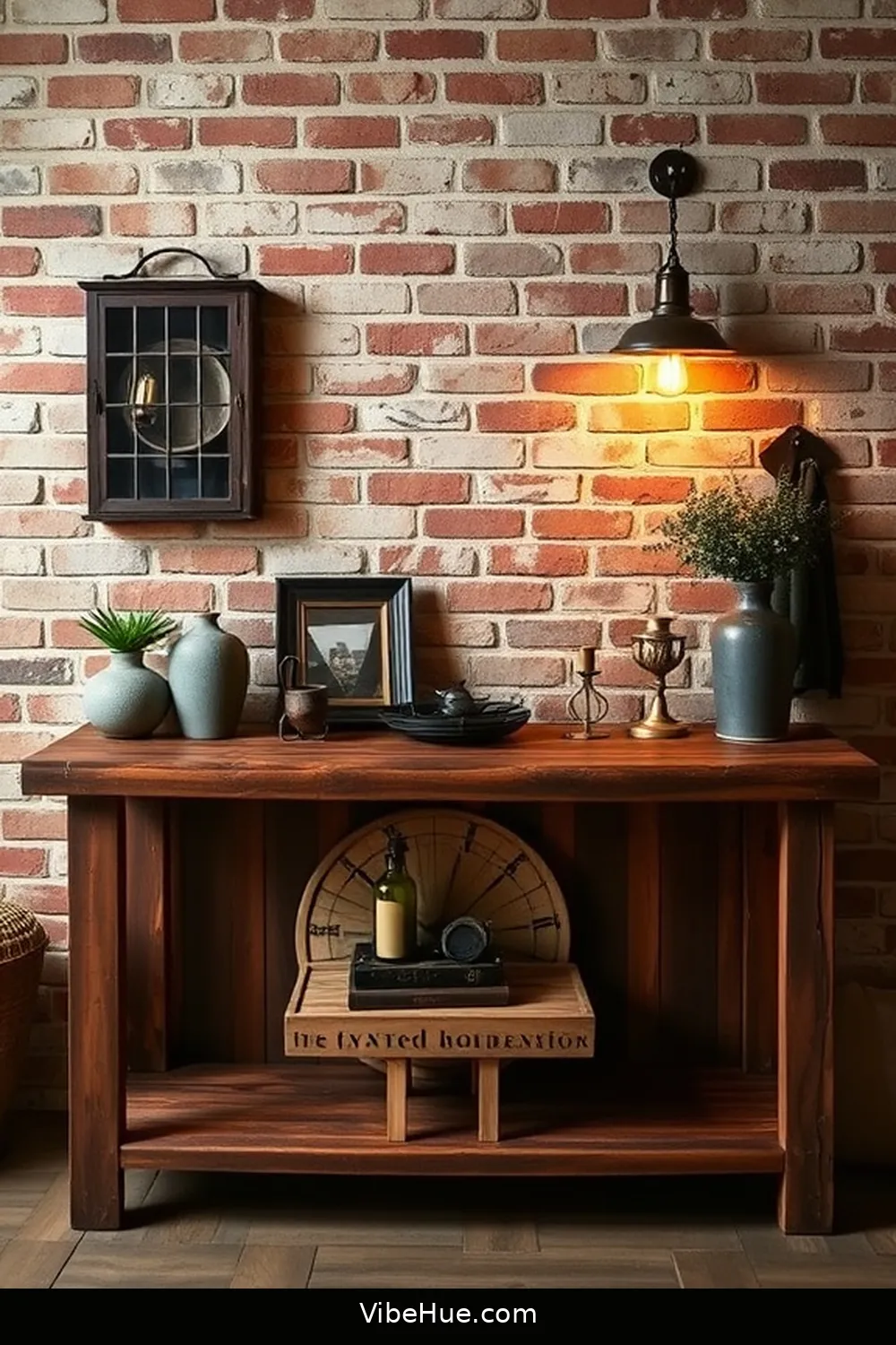 24 Essentials for Year-Round Industrial Style Entryway 2 Reclaimed Wood Console Table for 24 Essentials for Year-Round Industrial Style Entryway