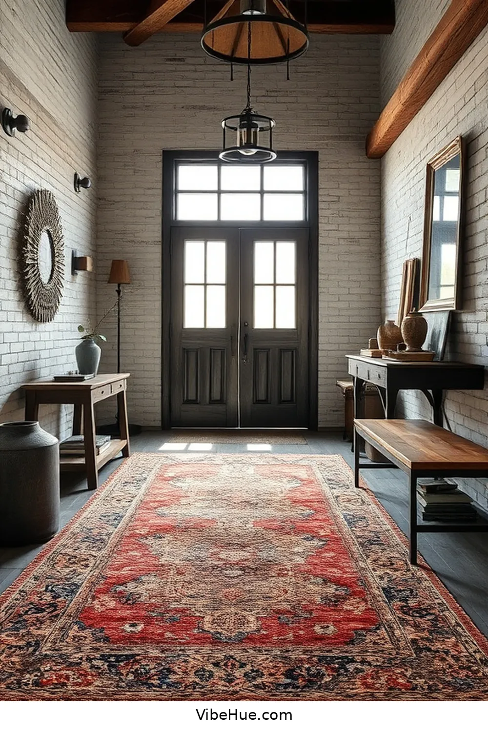 24 Essentials for Year-Round Industrial Style Entryway 13 Textured Area Rug for 24 Essentials for Year-Round Industrial Style Entryway