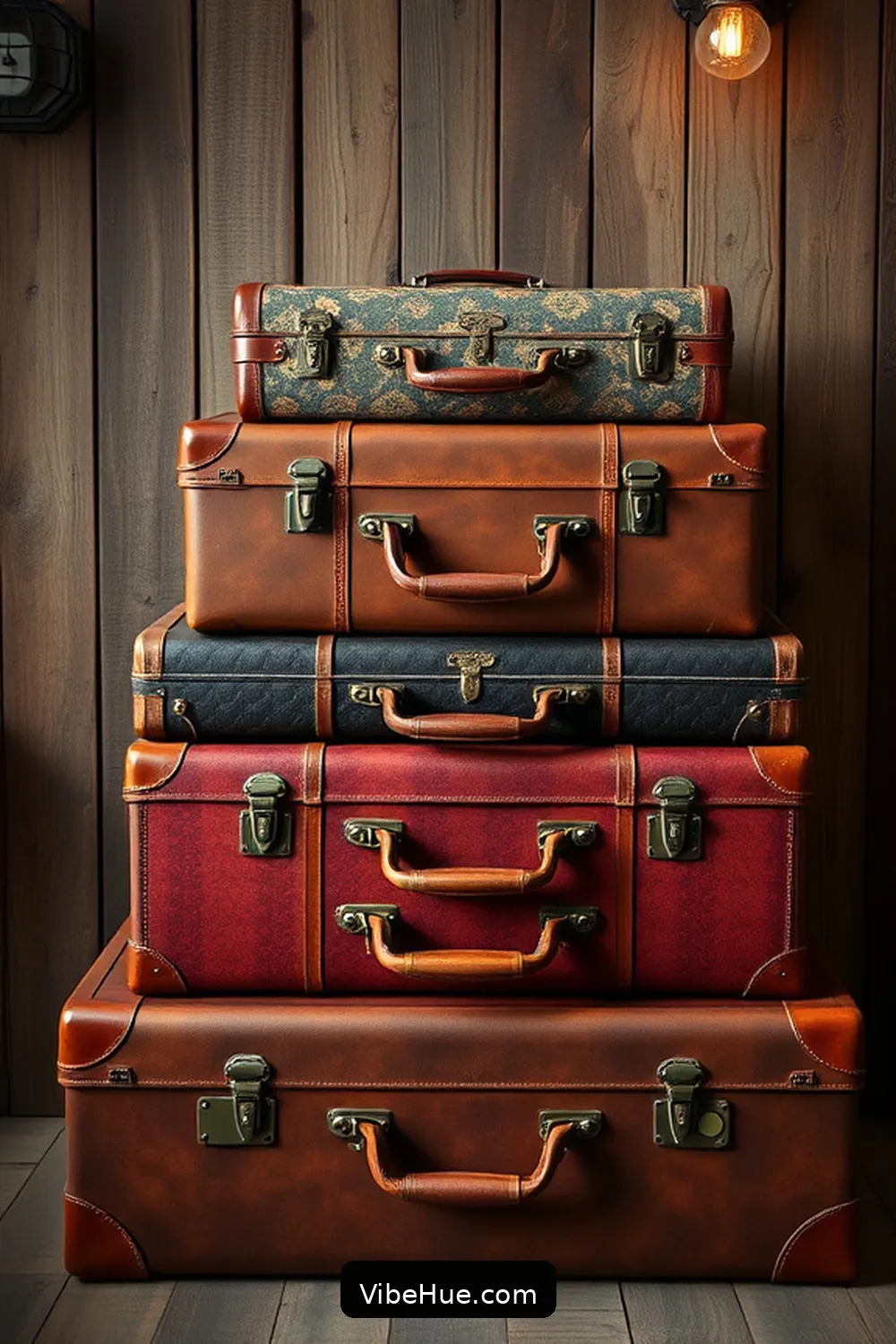 24 Essentials for Year-Round Industrial Style Entryway 21 Vintage Suitcase Decor for 24 Essentials for Year-Round Industrial Style Entryway