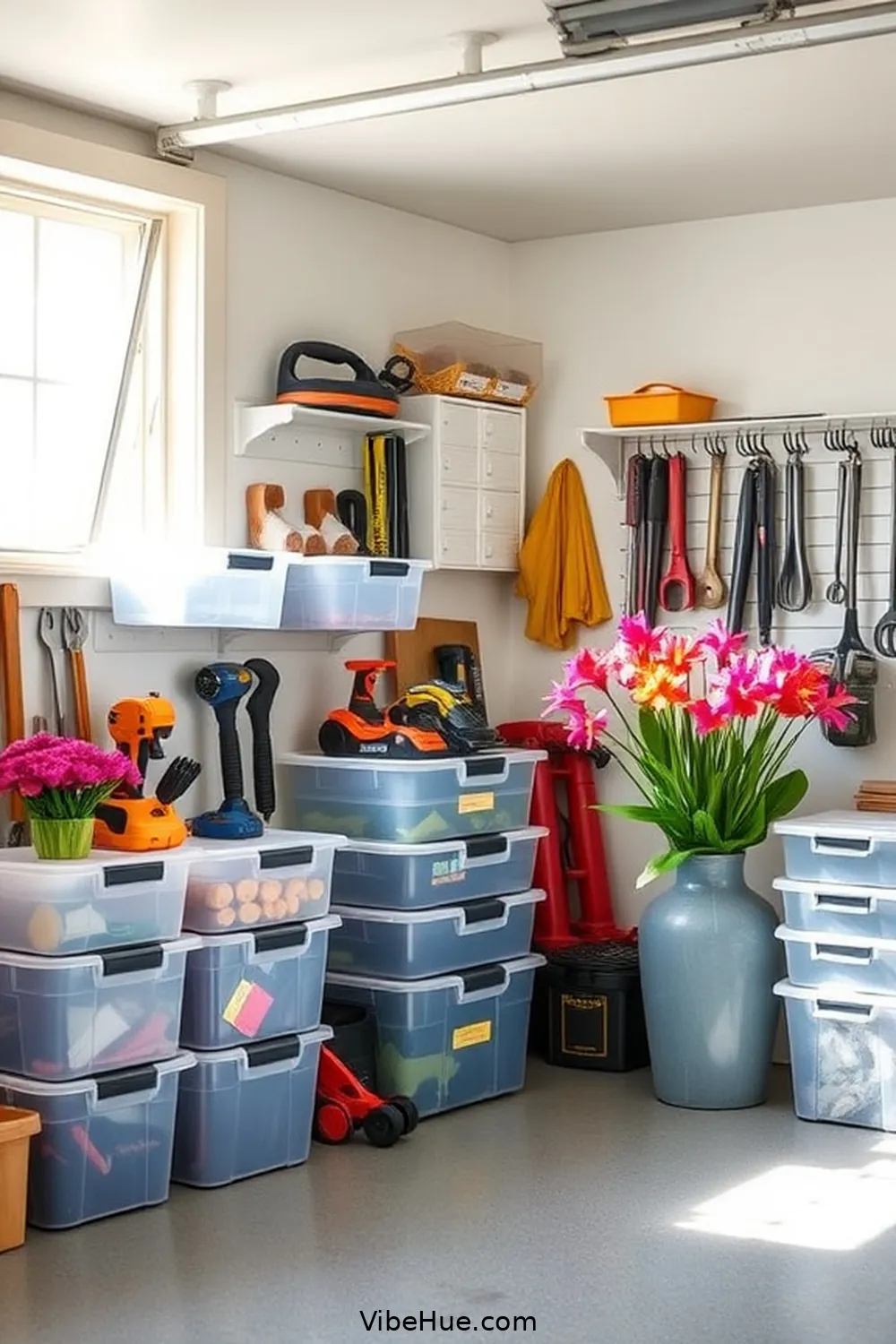 Use Clear Plastic Bins for 24 Key Tips for a Minimalist Style Spring Garage Makeover