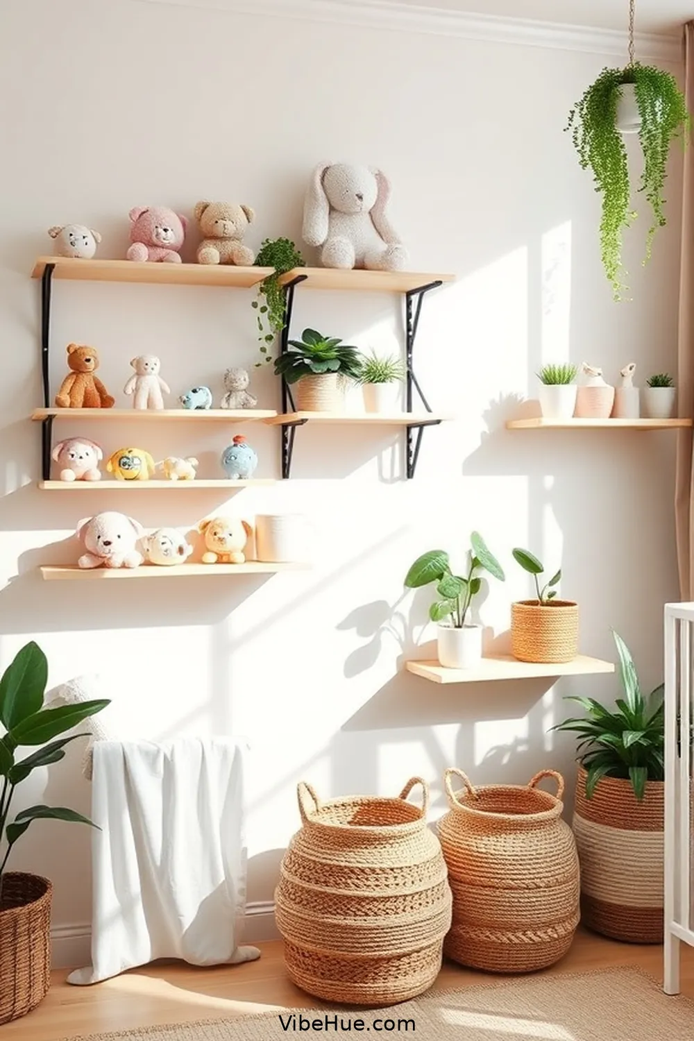 24 Minimalist Essentials for a Spring Nursery Style 19 Thoughtful Wall Shelving for 24 Minimalist Essentials for a Spring Nursery Style