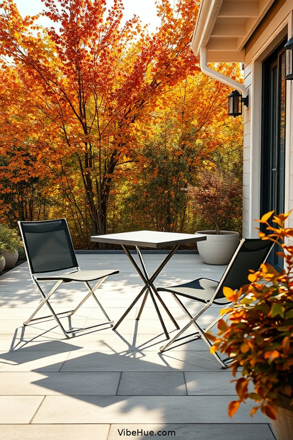 Opt for Foldable or Stackable Furniture for 24 Minimalist Ideas for Fall Outdoor Patio Style