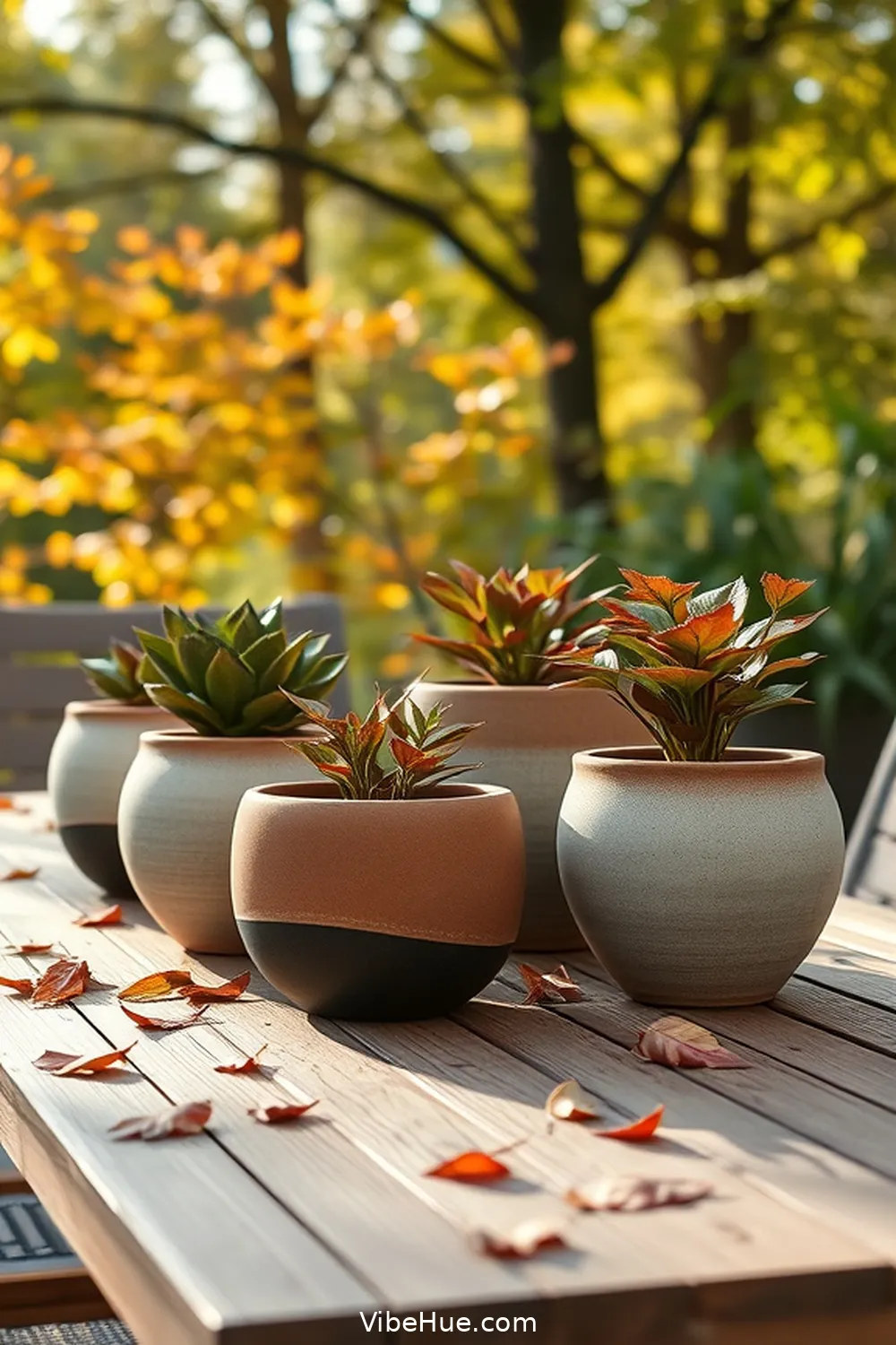 Use Simple, Functional Planters for 24 Minimalist Ideas for Fall Outdoor Patio Style