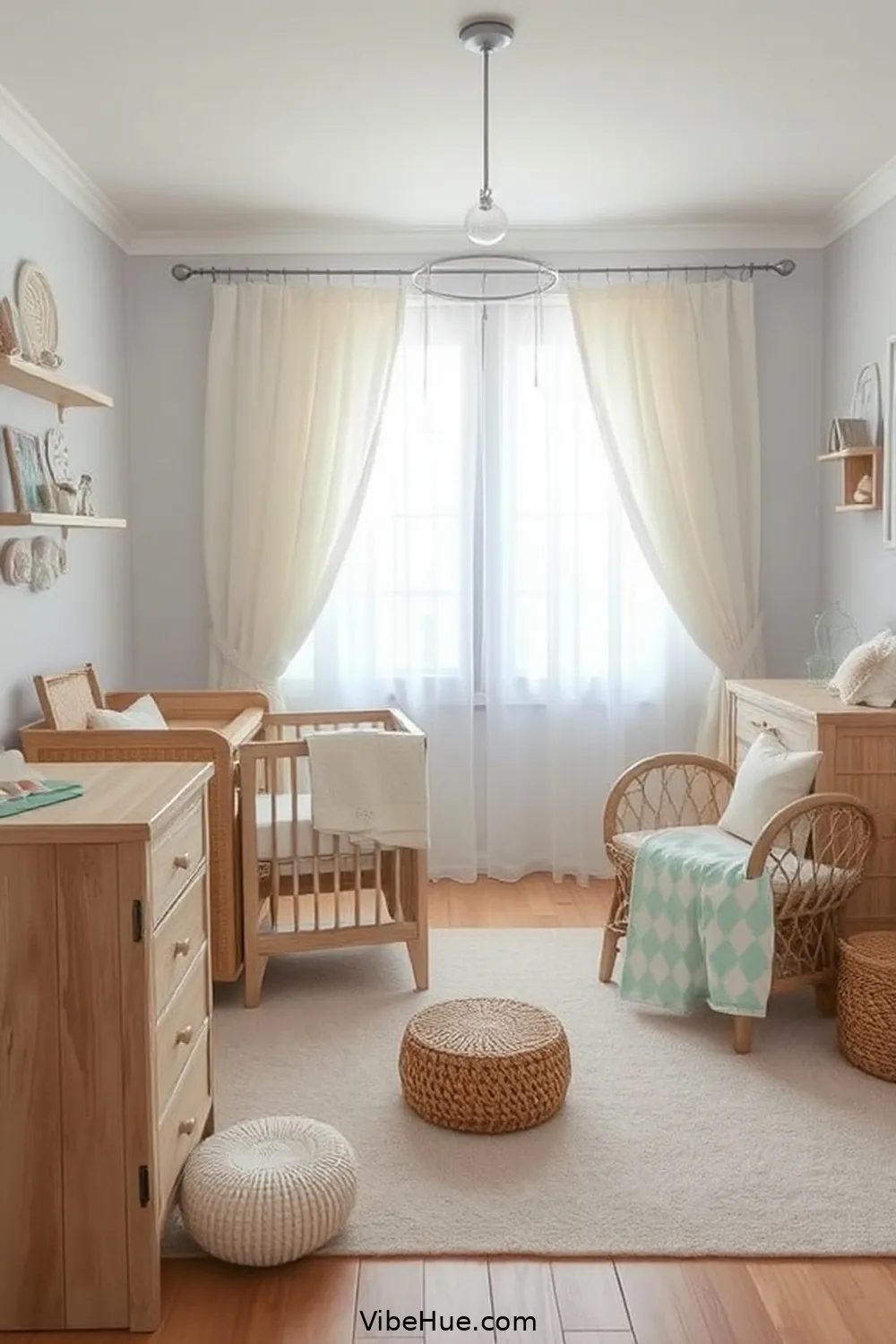 Opt for Driftwood Furniture for 24 Must-Have Decor Tips for Summer Nursery Coastal Style