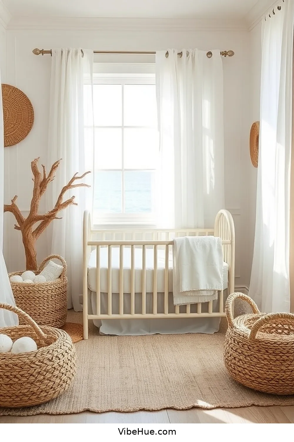 Use Natural Textures for 24 Must-Have Decor Tips for Summer Nursery Coastal Style