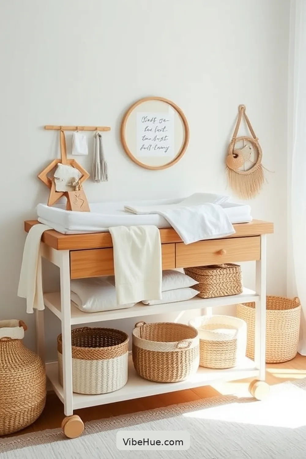 Stylish Changing Table for 24 Must-Have Elements for Year-Round Scandinavian Style Nursery