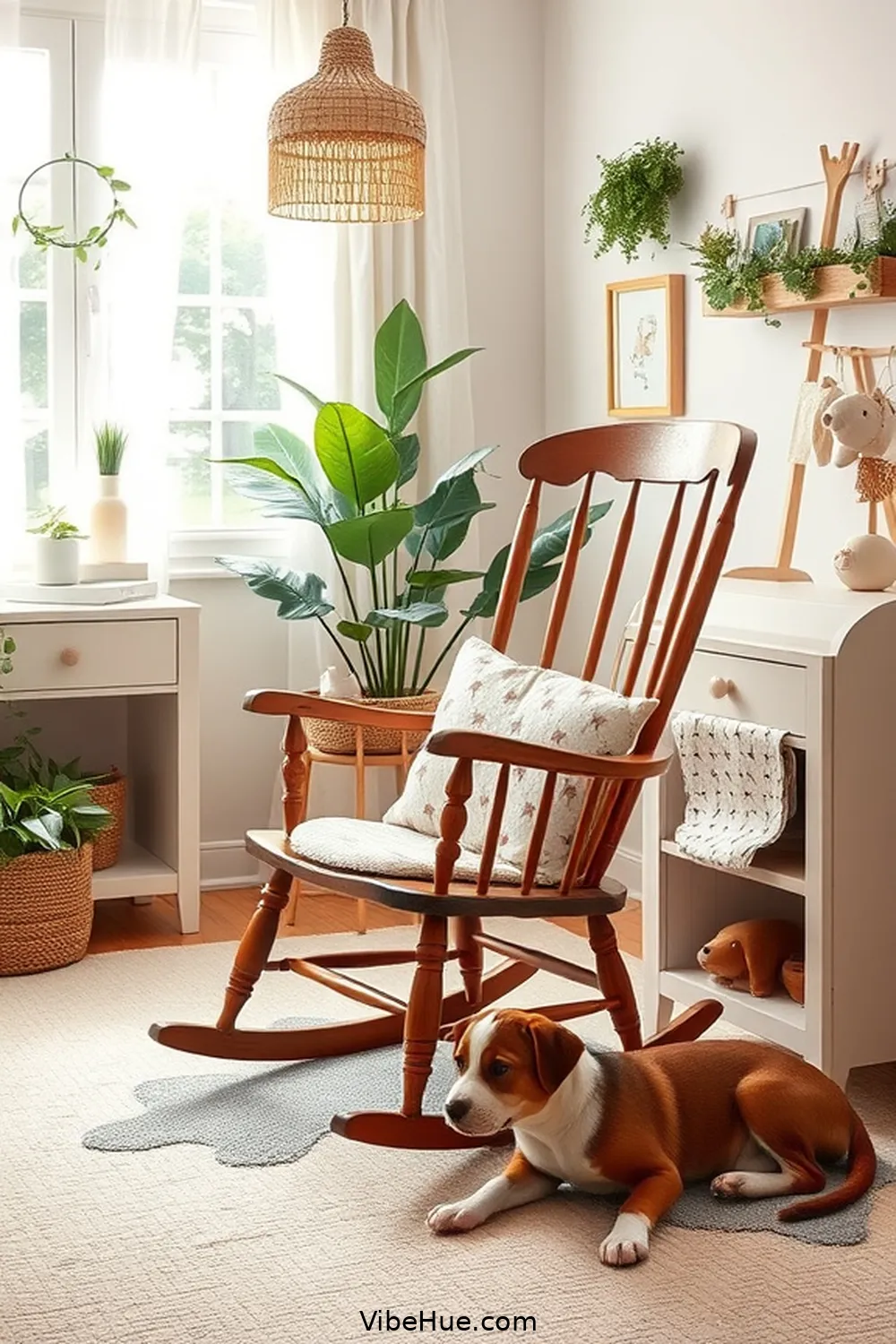 24 Summer Rustic Style Ideas for a Nursery 18 Introduce a Rocking Chair for 24 Summer Rustic Style Ideas for a Nursery