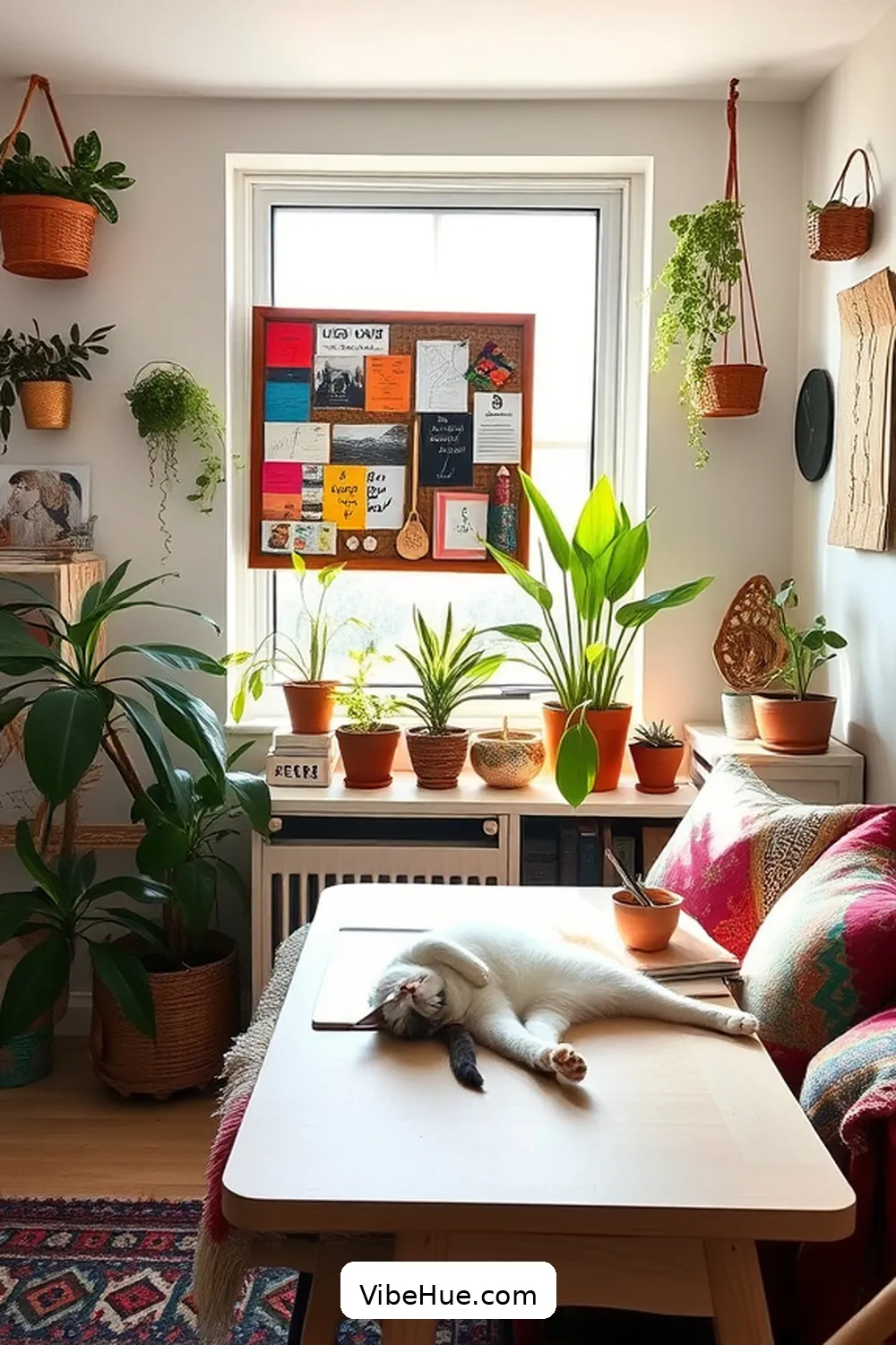 24 Tips for a Bohemian Style Holiday Home Office 15 Create a Vision Board for 24 Tips for a Bohemian Style Holiday Home Office