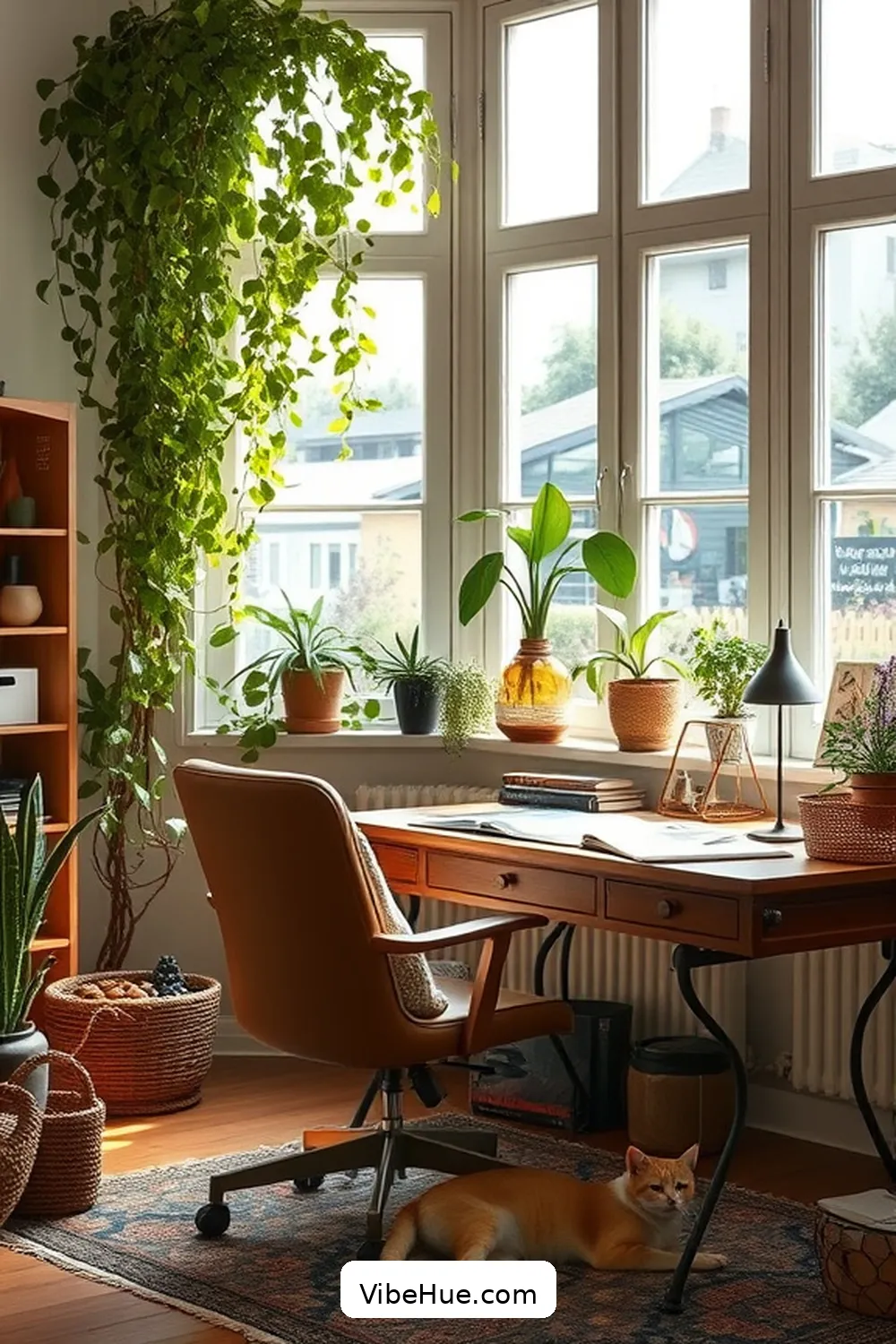 24 Tips for a Bohemian Style Holiday Home Office 2 Embrace Natural Light for 24 Tips for a Bohemian Style Holiday Home Office