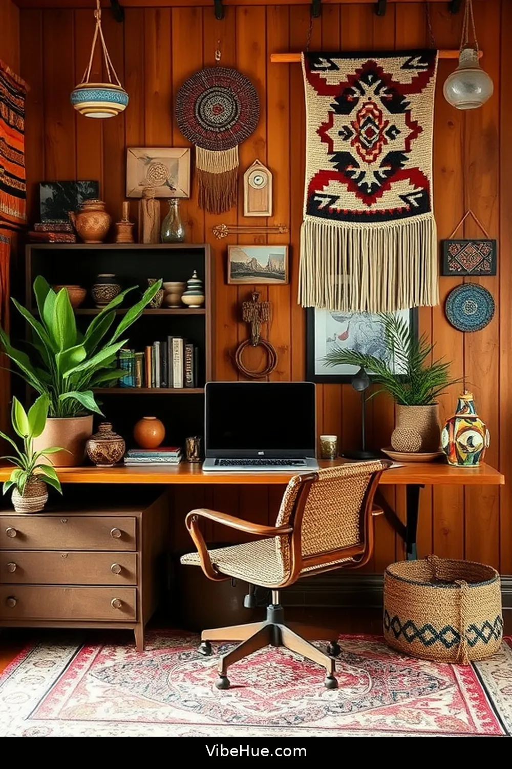 24 Tips for a Bohemian Style Holiday Home Office 11 Incorporate Global Artifacts for 24 Tips for a Bohemian Style Holiday Home Office
