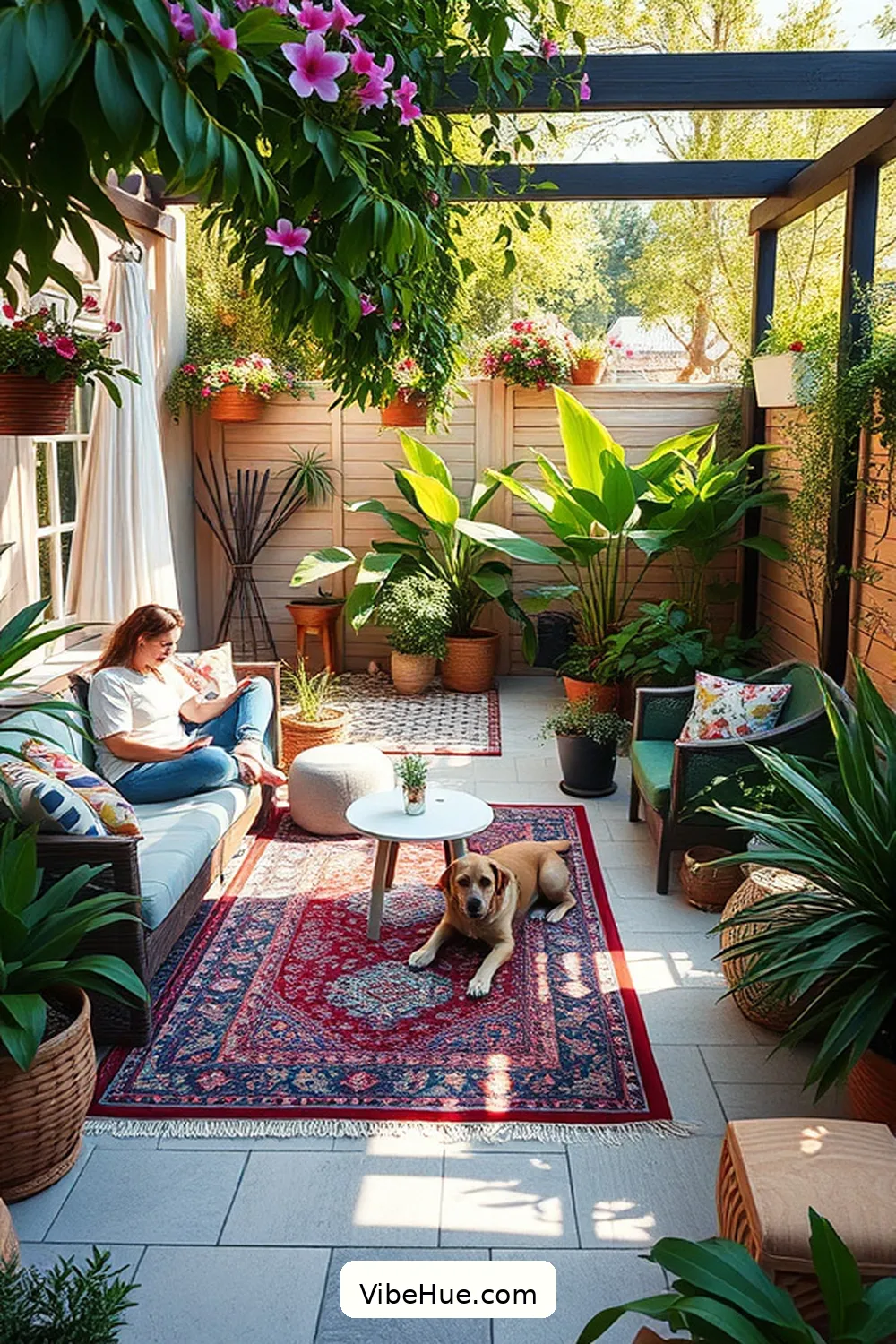Create a Multi-Zone Space for 24 Ways to Create a Bohemian Style Summer Library
