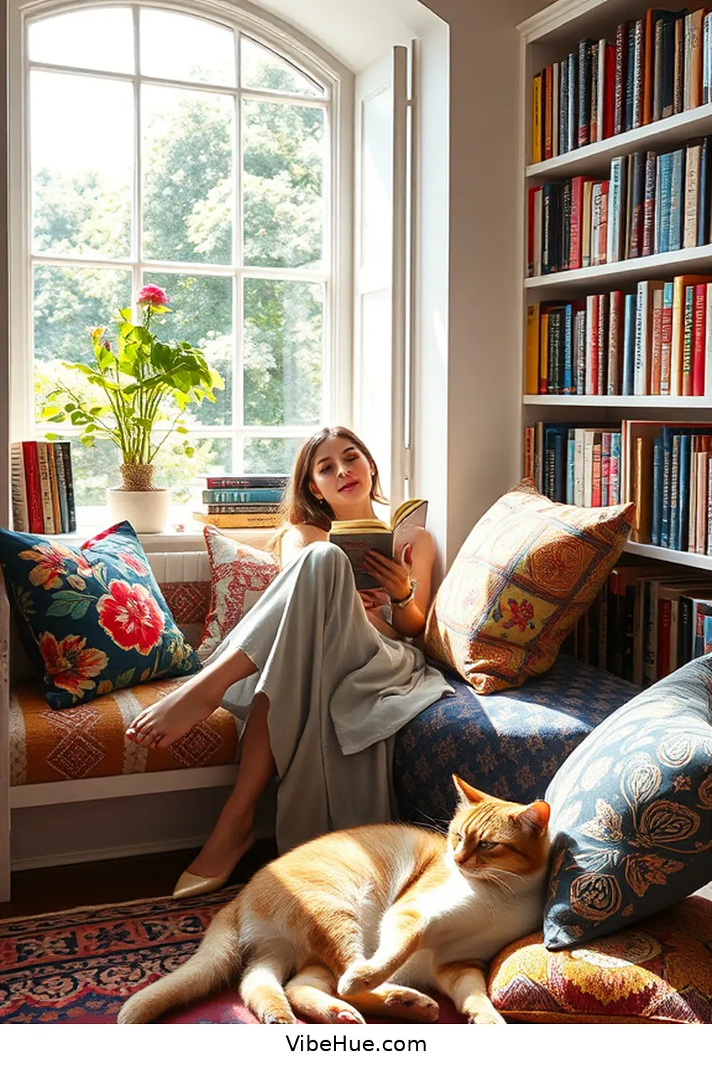 Experiment With Patterns for 24 Ways to Create a Bohemian Style Summer Library