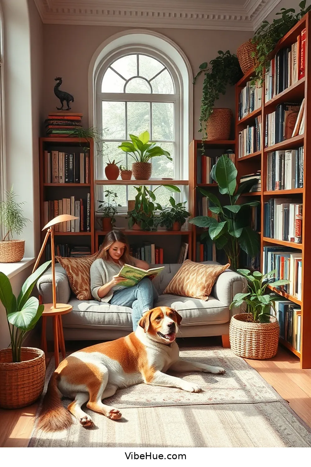 Use Earthy Color Palettes for 24 Ways to Create a Bohemian Style Summer Library