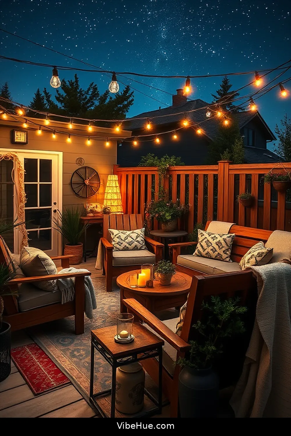 Utilize Reclaimed Wood for 24 Ways to Create an Industrial Style Holiday Outdoor Patio