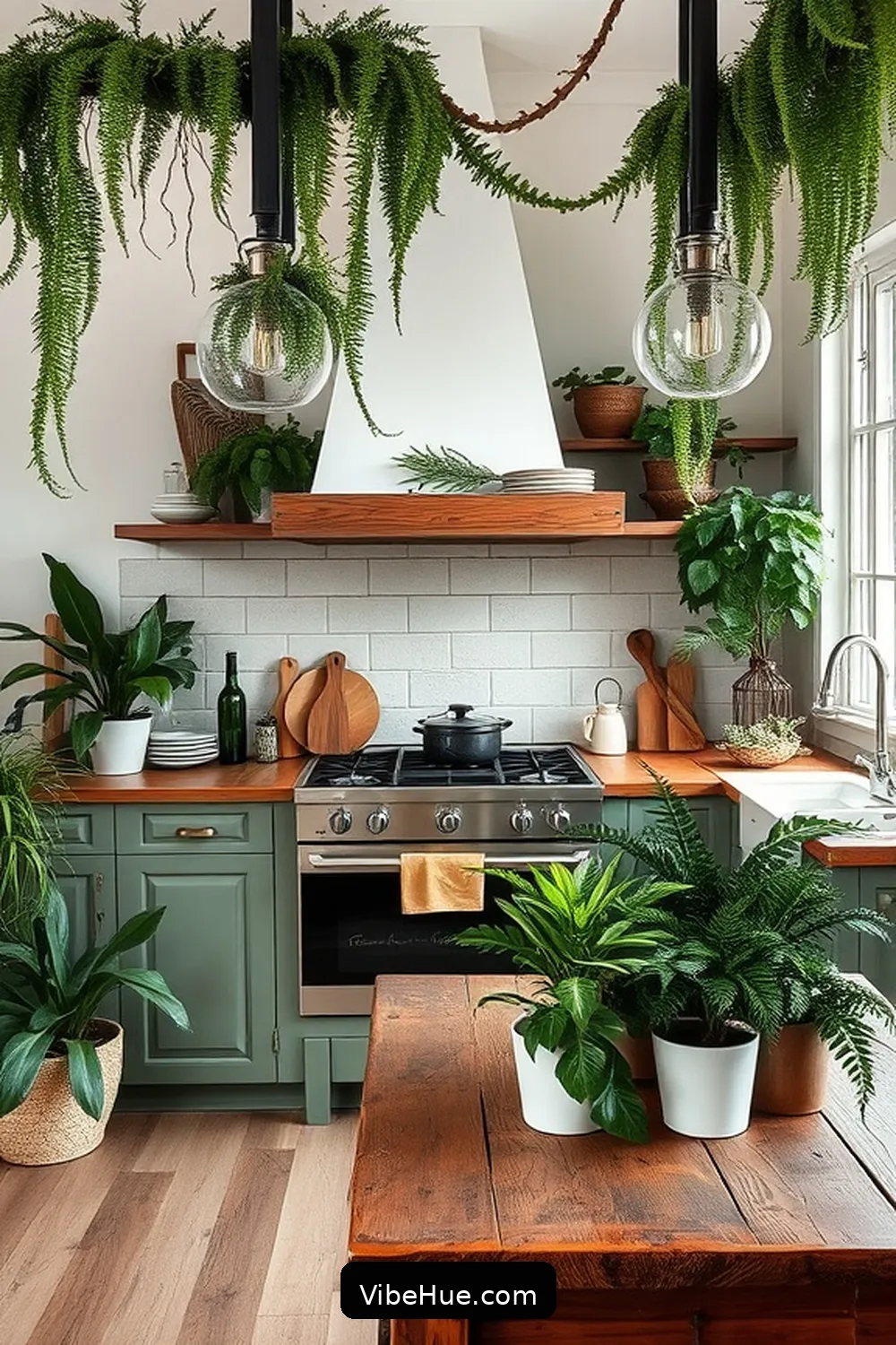 Nature-Inspired Greenery for 25 Contemporary Styles to Transform Your Winter Kitchen