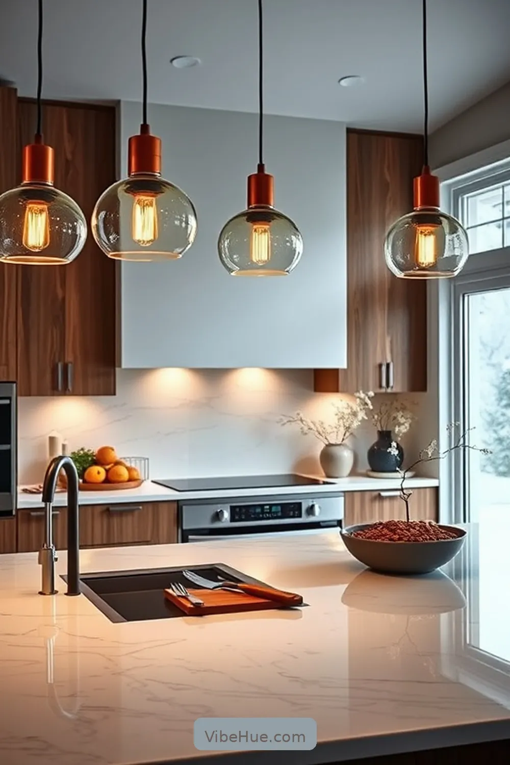 Statement Lighting Features for 25 Contemporary Styles to Transform Your Winter Kitchen