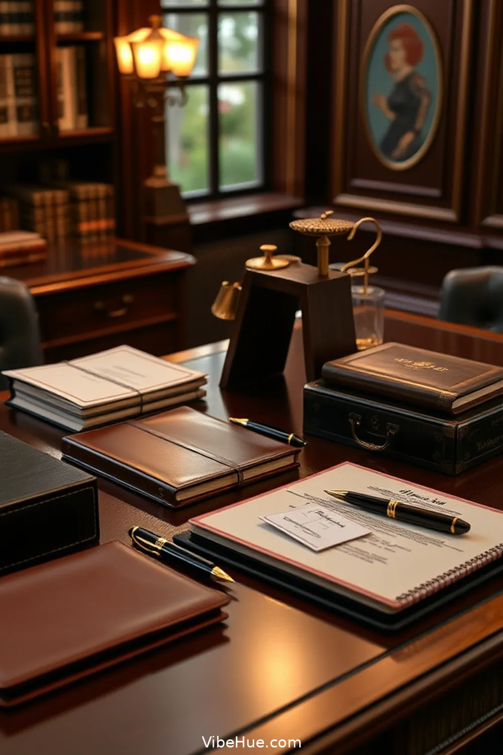 Choose Elegant Office Supplies for 25 Cozy Ideas for a Winter Home Office in Traditional Style