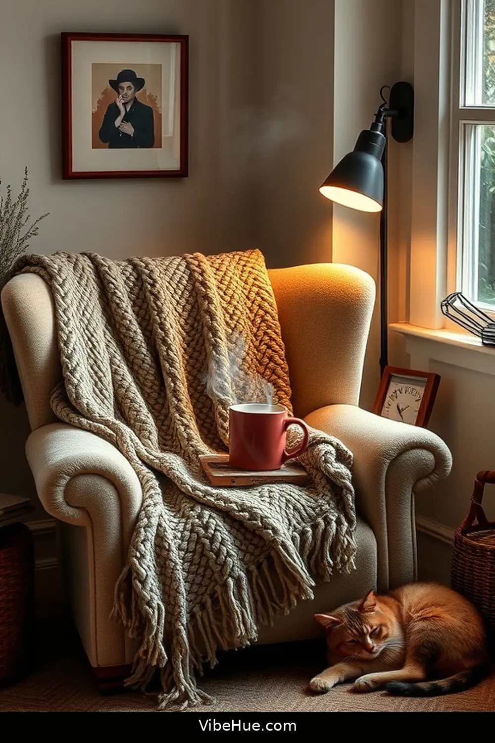 Create a Reading Nook for 25 Cozy Ideas for a Winter Home Office in Traditional Style