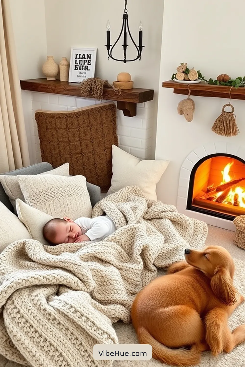 Cozy Textiles for 25 Essential Elements for a Minimalist Fall Nursery Style