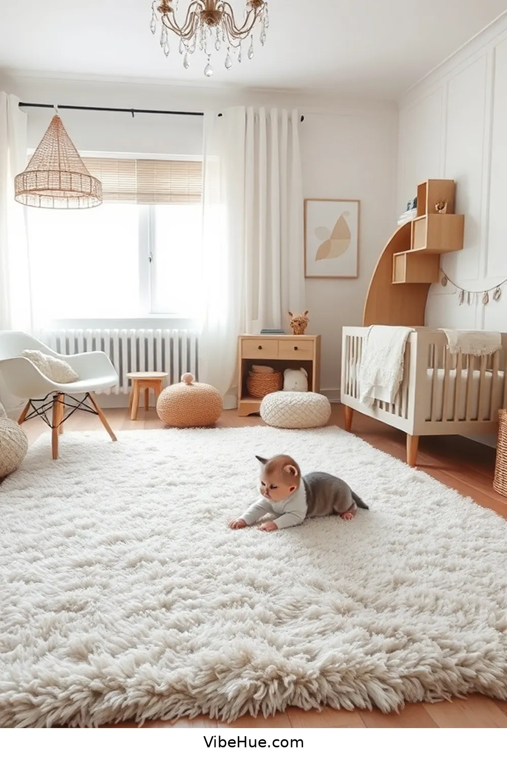 Plush Area Rugs for 25 Essential Elements for a Minimalist Fall Nursery Style