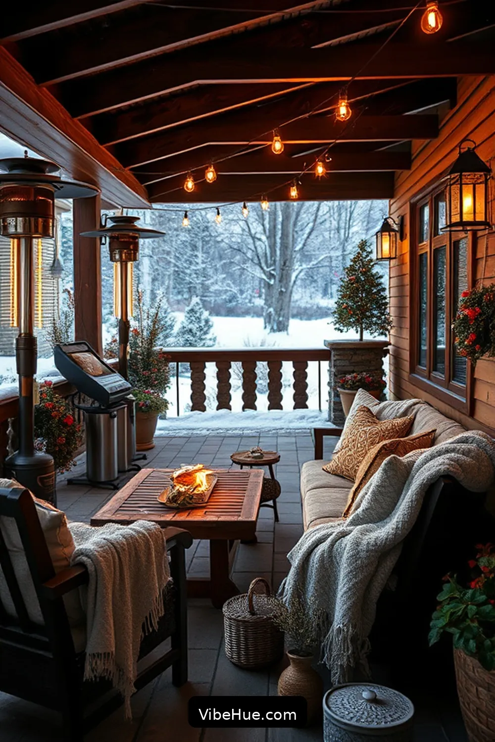 25 Essential Tips for a Cozy Winter Outdoor Patio in Traditional Style 20 Use Outdoor Heaters or Blankets for 25 Essential Tips for a Cozy Winter Outdoor Patio in Traditional Style
