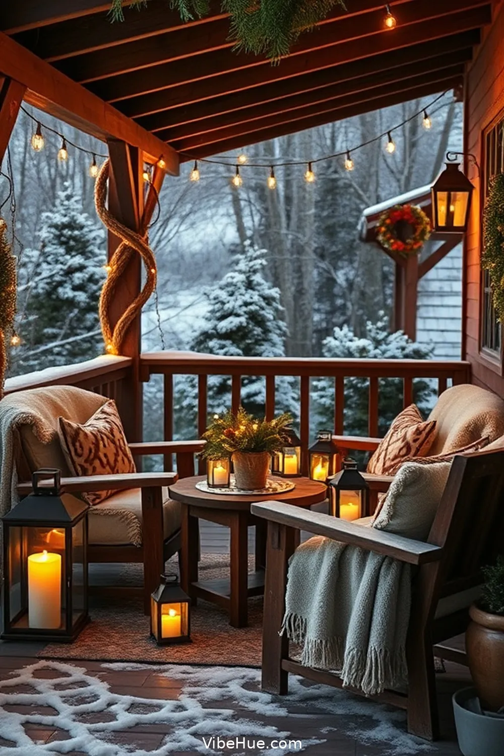 25 Essential Tips for a Cozy Winter Outdoor Patio in Traditional Style 18 Utilize Lanterns for Ambiance for 25 Essential Tips for a Cozy Winter Outdoor Patio in Traditional Style