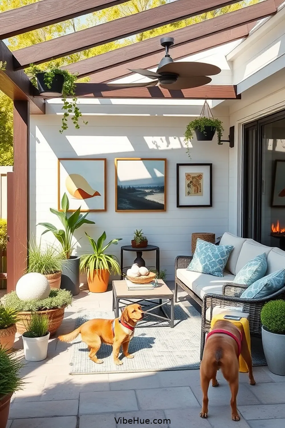 25 Essentials for a Year-Round Outdoor Modern Farmhouse Patio Style 26 Personal Touches With Artwork for 25 Essentials for a Year-Round Outdoor Modern Farmhouse Patio Style