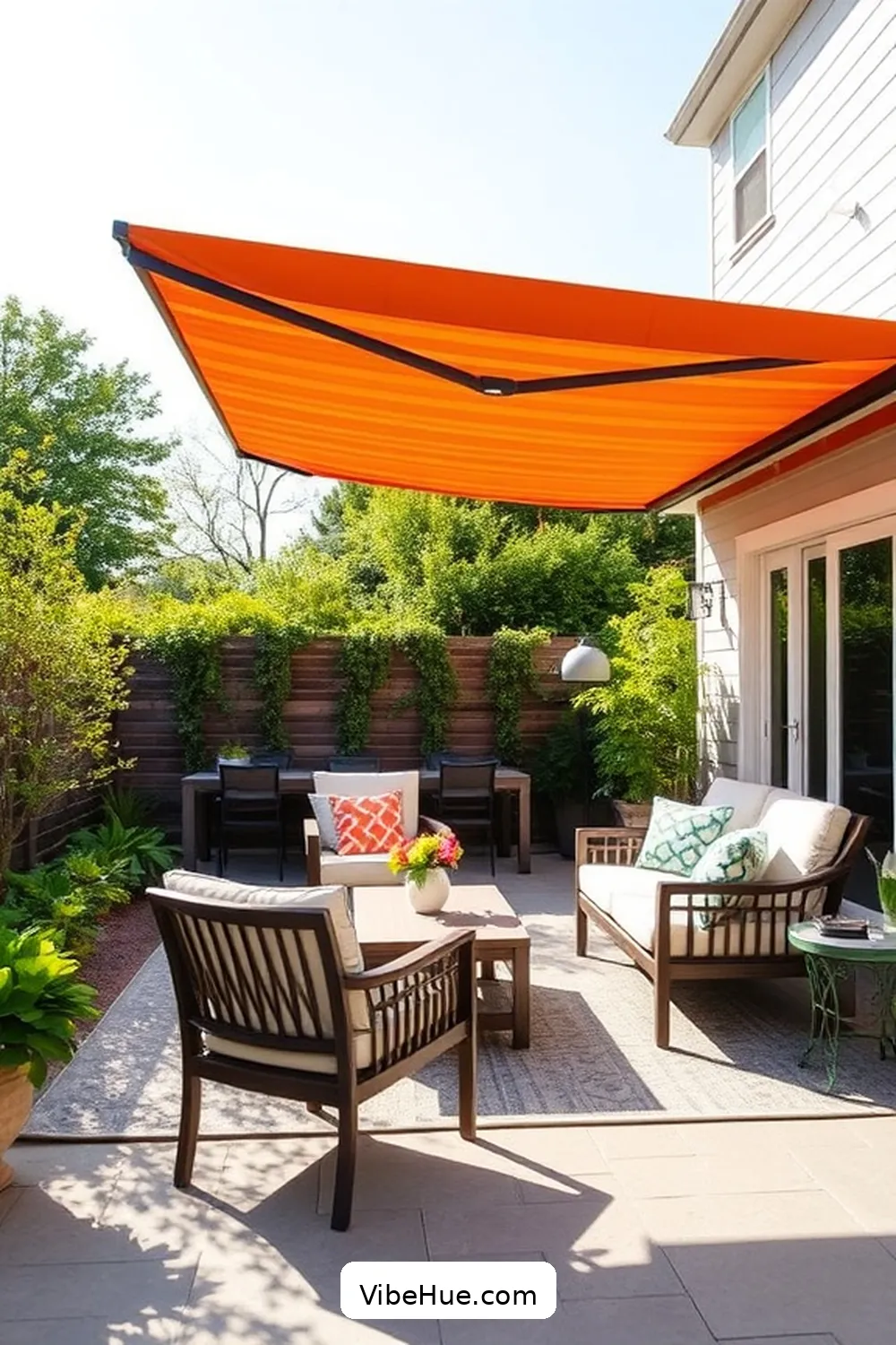 25 Essentials for a Year-Round Outdoor Modern Farmhouse Patio Style 11 Retractable Awning for Shade for 25 Essentials for a Year-Round Outdoor Modern Farmhouse Patio Style