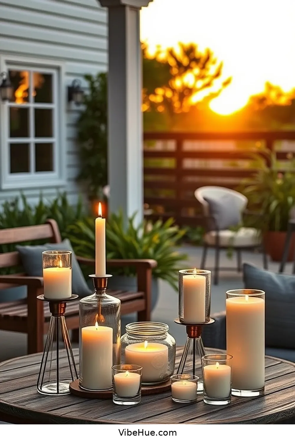 25 Essentials for a Year-Round Outdoor Modern Farmhouse Patio Style 23 Scented Candles for Atmosphere for 25 Essentials for a Year-Round Outdoor Modern Farmhouse Patio Style