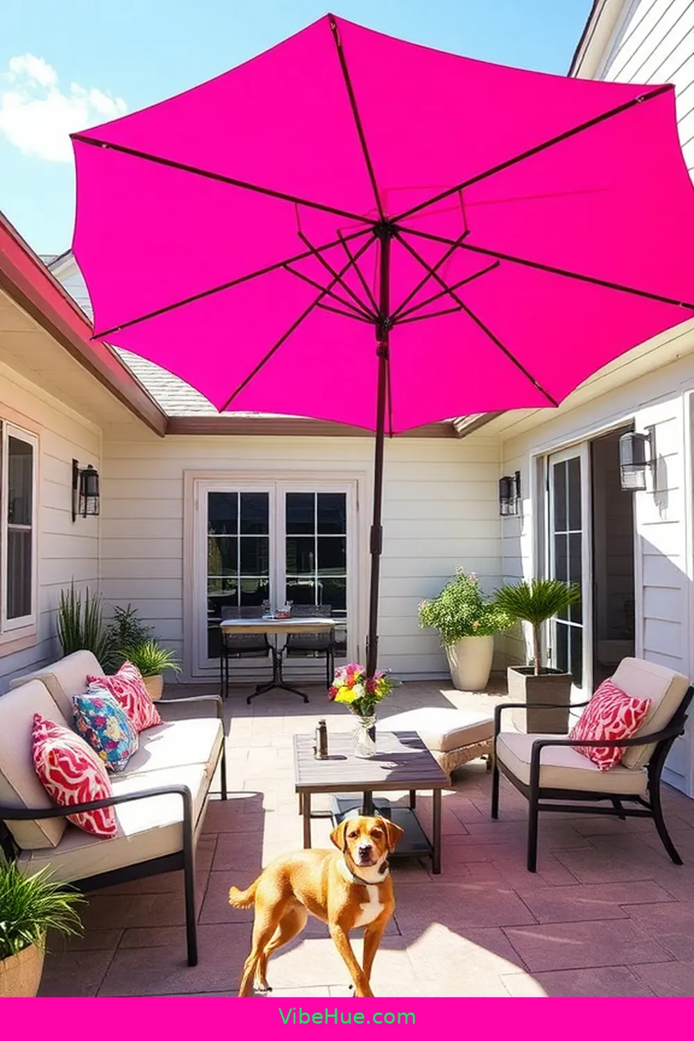 25 Essentials for a Year-Round Outdoor Modern Farmhouse Patio Style 14 Wind-Resistant Umbrella for 25 Essentials for a Year-Round Outdoor Modern Farmhouse Patio Style