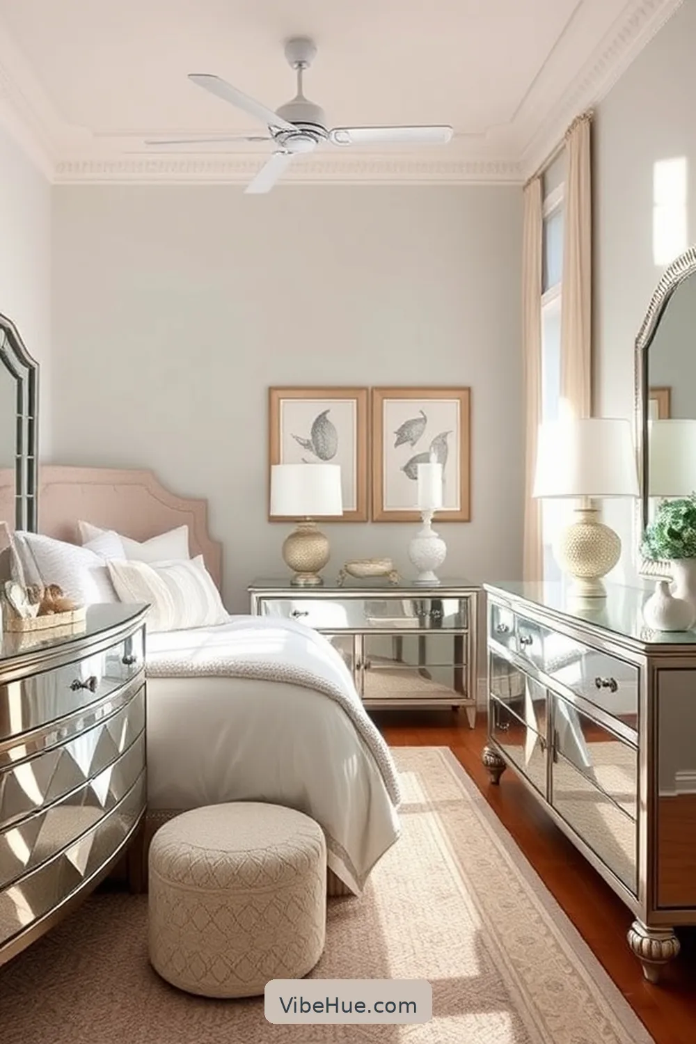25 Must-Have Elements for a Coastal Style Holiday Bedroom 20 Mirrored Surfaces for 25 Must-Have Elements for a Coastal Style Holiday Bedroom