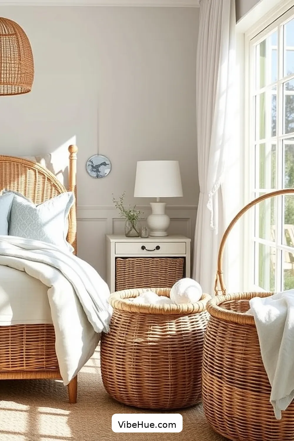 25 Must-Have Elements for a Coastal Style Holiday Bedroom 8 Rattan or Wicker Elements for 25 Must-Have Elements for a Coastal Style Holiday Bedroom