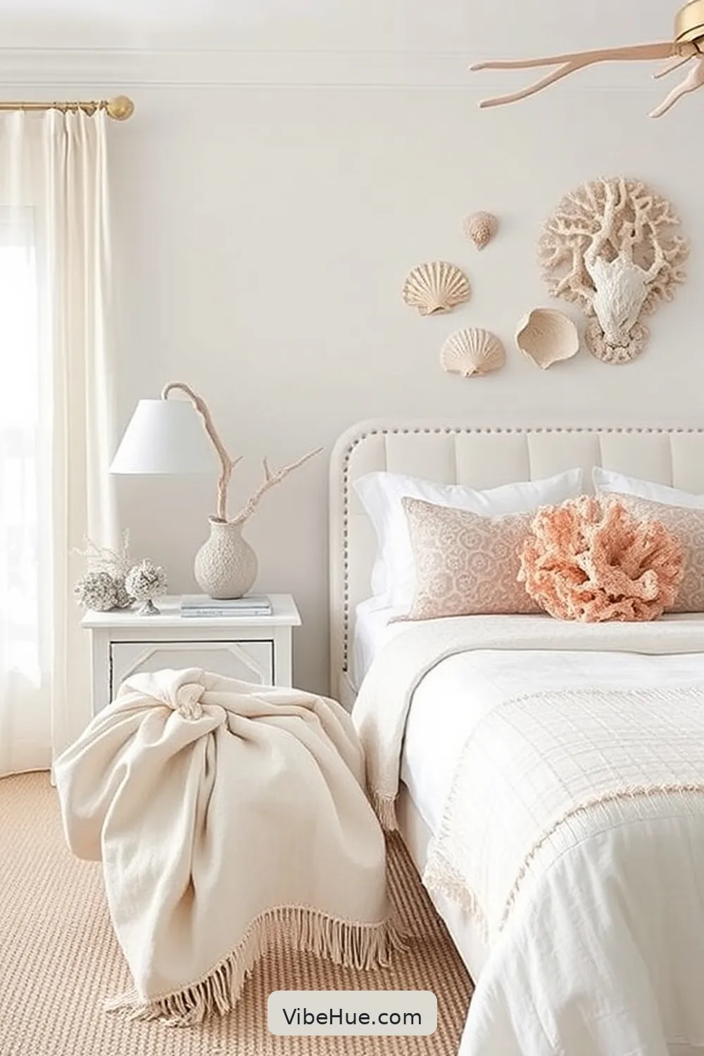 25 Must-Have Elements for a Coastal Style Holiday Bedroom 11 Shell and Coral Accents for 25 Must-Have Elements for a Coastal Style Holiday Bedroom