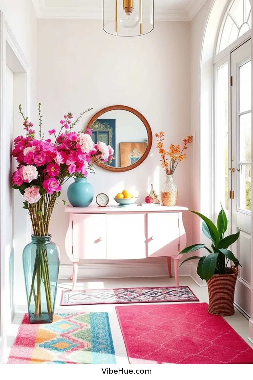 Bright Color Palette for 25 Must-Have Elements for a Contemporary Spring Entryway Style