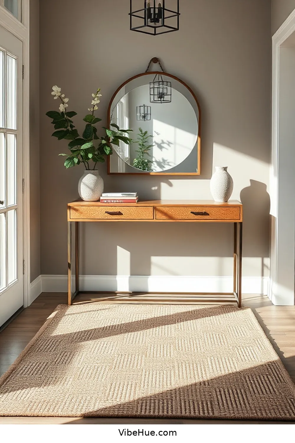 Textured Area Rugs for 25 Must-Have Elements for a Contemporary Spring Entryway Style