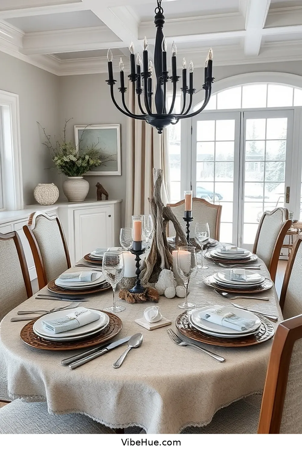 Incorporate Nautical Elements for 25 Tips for a Coastal Style Winter Dining Room