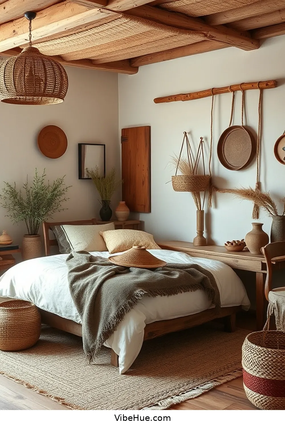 25 Tips for a Year-Round Rustic Style Bedroom 12 Decorate With Handmade Items for 25 Tips for a Year-Round Rustic Style Bedroom