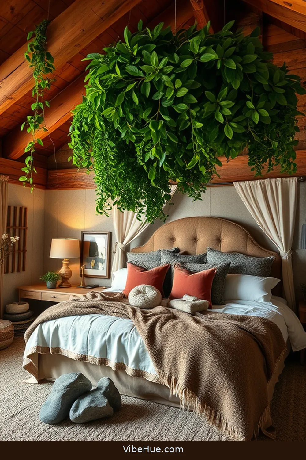 25 Tips for a Year-Round Rustic Style Bedroom 8 Incorporate Nature-Inspired Decor for 25 Tips for a Year-Round Rustic Style Bedroom