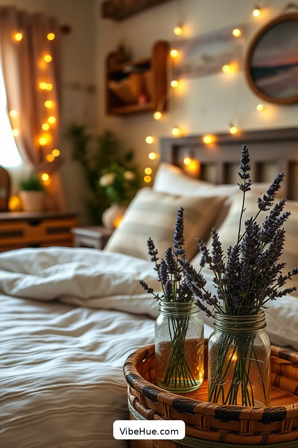 25 Tips for a Year-Round Rustic Style Bedroom 18 Use Mason Jars for Storage and Decor for 25 Tips for a Year-Round Rustic Style Bedroom